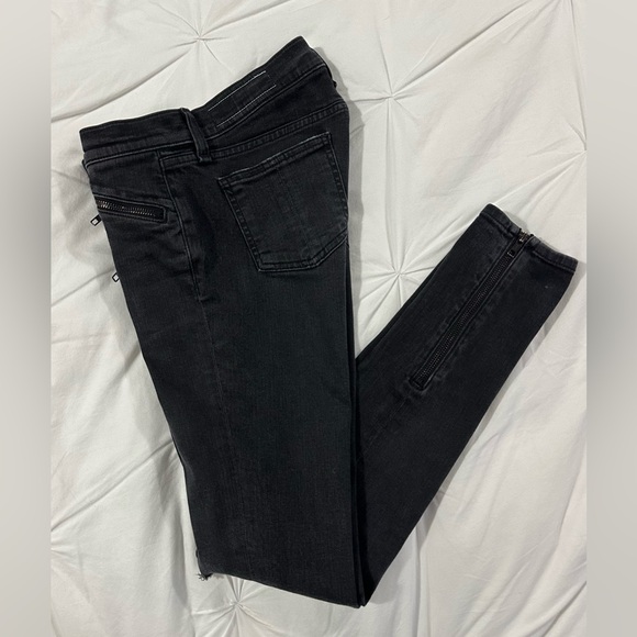 Rag & Bone Jean Blackthorne Distressed Skinny Jeans Ankle Zip Size 27 - Picture 7 of 9